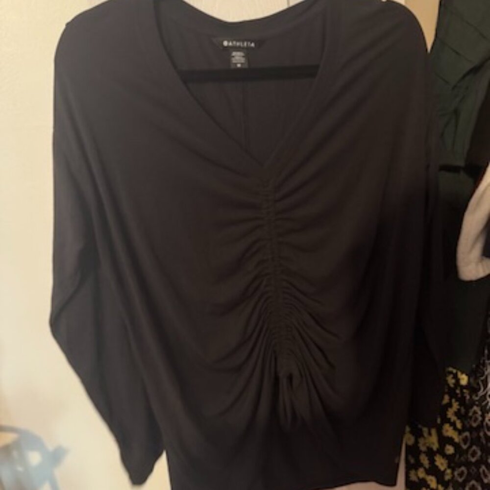 Athleta Long Sleeve Ruched Top